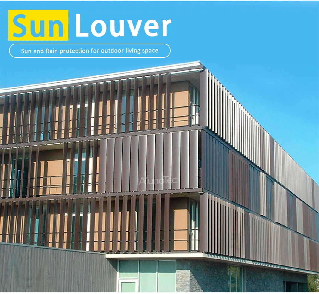 Customized Decorative Wall Aluminium Sun Louver for Building Facades